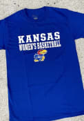 Kansas Jayhawks Champion Womens Basketball T Shirt - Blue
