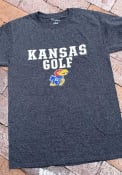 Kansas Jayhawks Champion Golf T Shirt - Charcoal