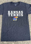 Kansas Jayhawks Champion Tennis T Shirt - Charcoal