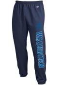 Washburn Ichabods Champion Powerblend Closed Bottom Sweatpants - Navy Blue