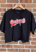 Cincinnati Bearcats Womens Champion Boyfriend Crop T-Shirt - Black