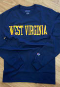 West Virginia Mountaineers Champion Wordmark T Shirt - Navy Blue