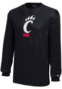 Champion Youth Black Cincinnati Bearcats Primary Logo T-Shirt