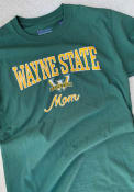 Wayne State Warriors Womens Champion Mom T-Shirt - Green