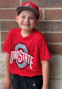 Ohio State Buckeyes Youth Champion Primary Logo T-Shirt - Cardinal