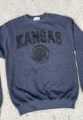 Kansas Jayhawks Champion Tonal Seal Crew Sweatshirt - Charcoal