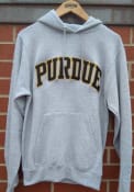 Purdue Boilermakers Champion Powerblend Twill Hooded Sweatshirt - Grey