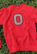 Ohio State Buckeyes Champion Powerblend Crew Sweatshirt - Red