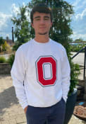 Ohio State Buckeyes Champion Powerblend Crew Sweatshirt - White
