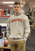 Ohio State Buckeyes Champion Powerblend Crew Sweatshirt - Grey