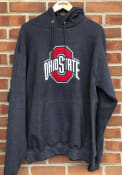 Ohio State Buckeyes Champion Powerblend Hooded Sweatshirt - Charcoal