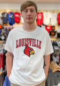 Louisville Cardinals Champion Arch Mascot T Shirt - White