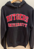 Rutgers Scarlet Knights Champion Arch Name Hooded Sweatshirt - Black