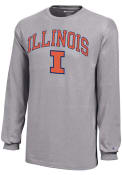 Illinois Fighting Illini Youth Champion Arch Mascot T-Shirt - Grey