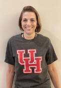 Houston Cougars Champion Primary Logo T Shirt - Charcoal