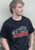 Drury Panthers Champion Primary Logo T Shirt - Black