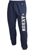 Akron Zips Champion Closed Bottom Sweatpants - Navy Blue