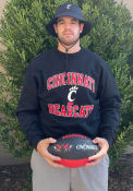 Champion Mens Black Cincinnati Bearcats Number One Design Crew Sweatshirt
