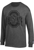 Ohio State Buckeyes Champion Tonal T Shirt - Charcoal