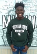 Michigan State Spartans Champion Alumni Crew Sweatshirt - Green