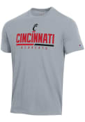 Cincinnati Bearcats Grey Stadium Champion Short Sleeve T Shirt