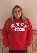Georgia Bulldogs Champion Alumni Crew Sweatshirt - Red