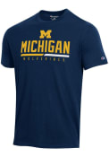Michigan Wolverines Champion Stadium T Shirt - Navy Blue