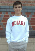 Indiana Hoosiers Champion Powerblend Twill Crew Sweatshirt - White