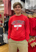 Cincinnati Bearcats Champion Dad Pill Crew Sweatshirt - Red