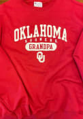 Oklahoma Sooners Champion Grandpa Pill Crew Sweatshirt - Crimson