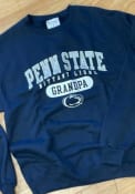 Penn State Nittany Lions Champion Grandpa Pill Crew Sweatshirt - Navy Blue