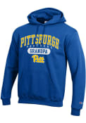 Pitt Panthers Champion Grandpa Pill Hooded Sweatshirt - Blue