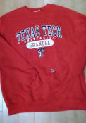 Texas Tech Red Raiders Champion Grandpa Pill Crew Sweatshirt - Red