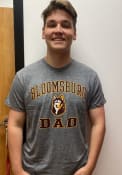Bloomsburg University Huskies Champion Dad Number One Fashion T Shirt - Grey