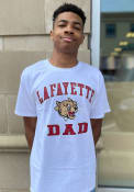 Lafayette College Champion Dad Number One T Shirt - White