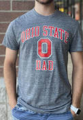Ohio State Buckeyes Champion Dad Number One Fashion T Shirt - Grey