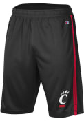 Champion Mens Black Cincinnati Bearcats Side Stripe Shorts