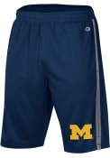 Michigan Wolverines Champion Stadium Side Stripe Shorts - Navy Blue