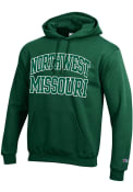 Northwest Missouri State Bearcats Champion Arch Twill Hooded Sweatshirt - Green