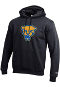 Pitt Panthers Champion Panther Head Hooded Sweatshirt - Black