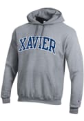 Xavier Musketeers Champion Arch Twill Hooded Sweatshirt - Grey