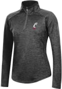 Champion Womens Black Cincinnati Bearcats Two Tone Qtr Zip