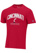 Cincinnati Bearcats Red Stadium Logo Champion Short Sleeve T Shirt