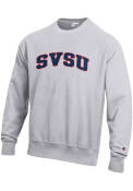 Saginaw Valley State Cardinals Champion Reverse Weave Crew Sweatshirt - Grey