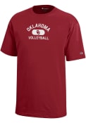 Oklahoma Sooners Youth Champion Volleyball No 1 T-Shirt - Crimson
