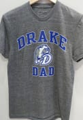 Drake Bulldogs Champion Dad Fashion T Shirt - Grey