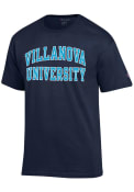 Villanova Wildcats Champion Arch Name T Shirt - Navy Blue