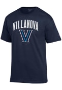Villanova Wildcats Champion Arch Mascot T Shirt - Navy Blue