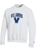 Villanova Wildcats Champion Arch Mascot Crew Sweatshirt - White
