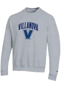 Villanova Wildcats Champion Arch Mascot Crew Sweatshirt - Grey
